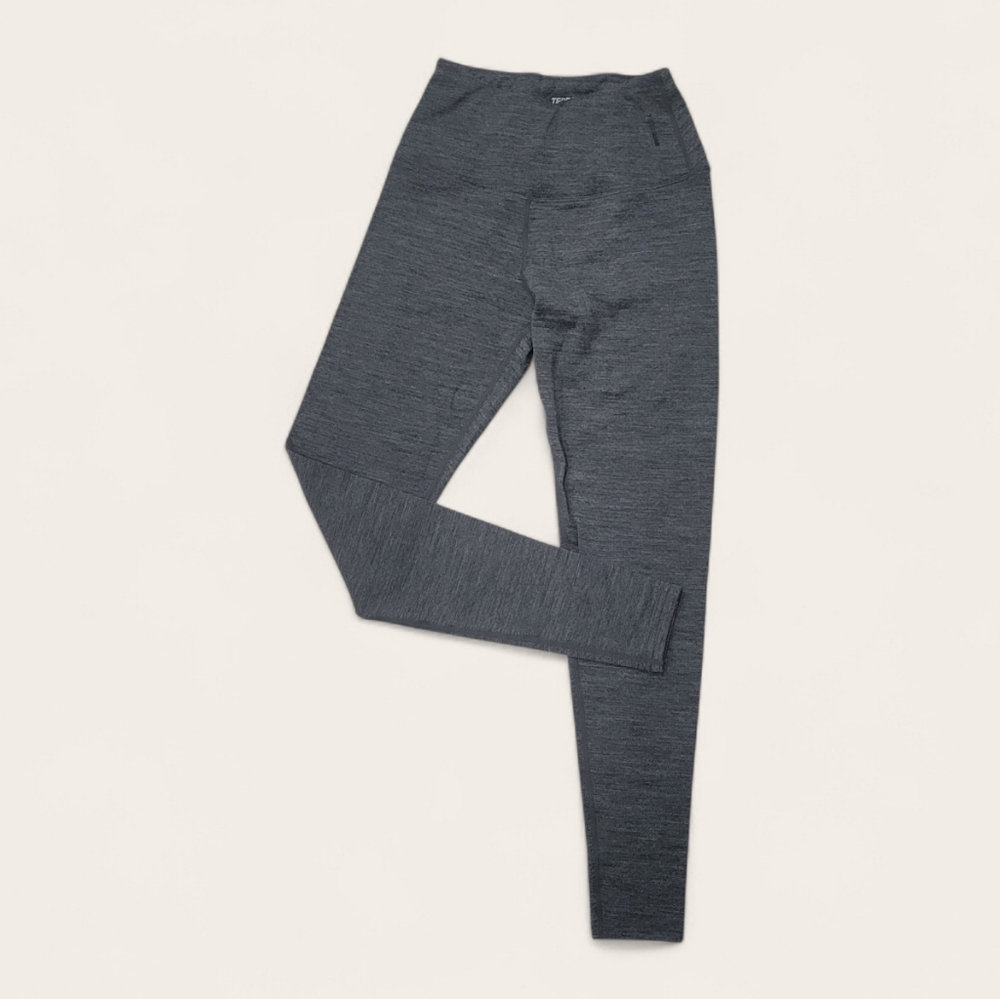 Terramar Women's Climasense 2.0 Charcoal Grey Merino Blend Baselayer Leggings XS